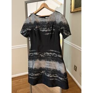 Teri Jon Rickie Freeman Dress Abstract Print fit And Flare size 10 Retail 179